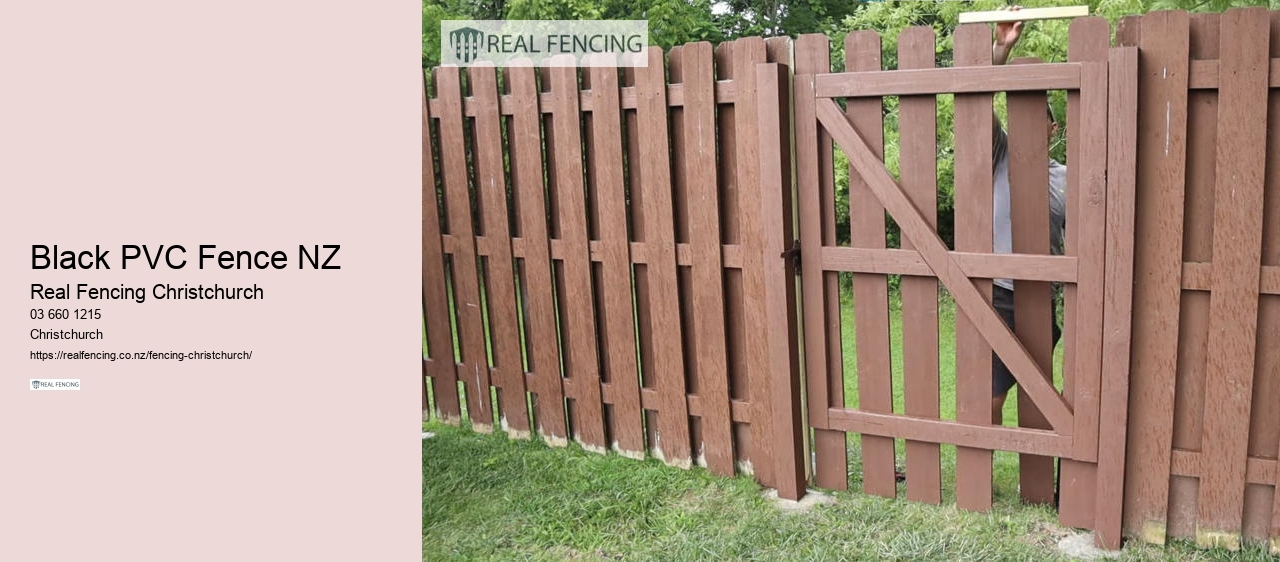 Black PVC Fence NZ