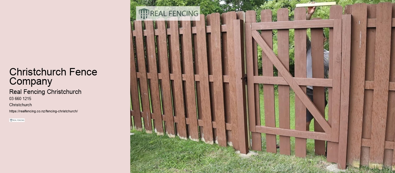 timber fence christchurch