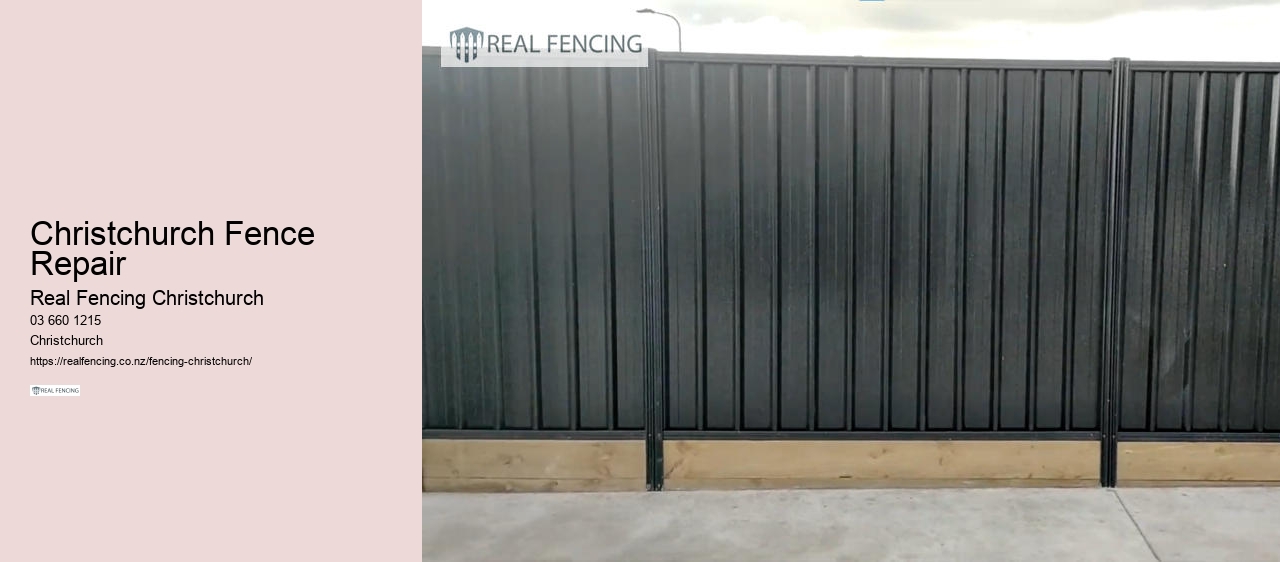 Christchurch Fence Repair