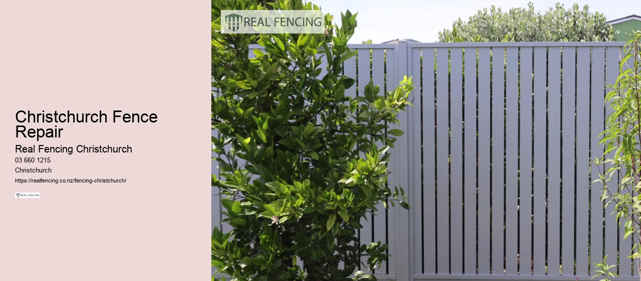 fencing timber christchurch