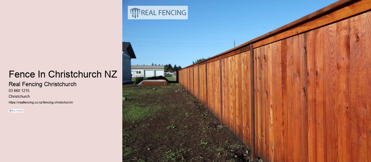 Fence In Christchurch NZ