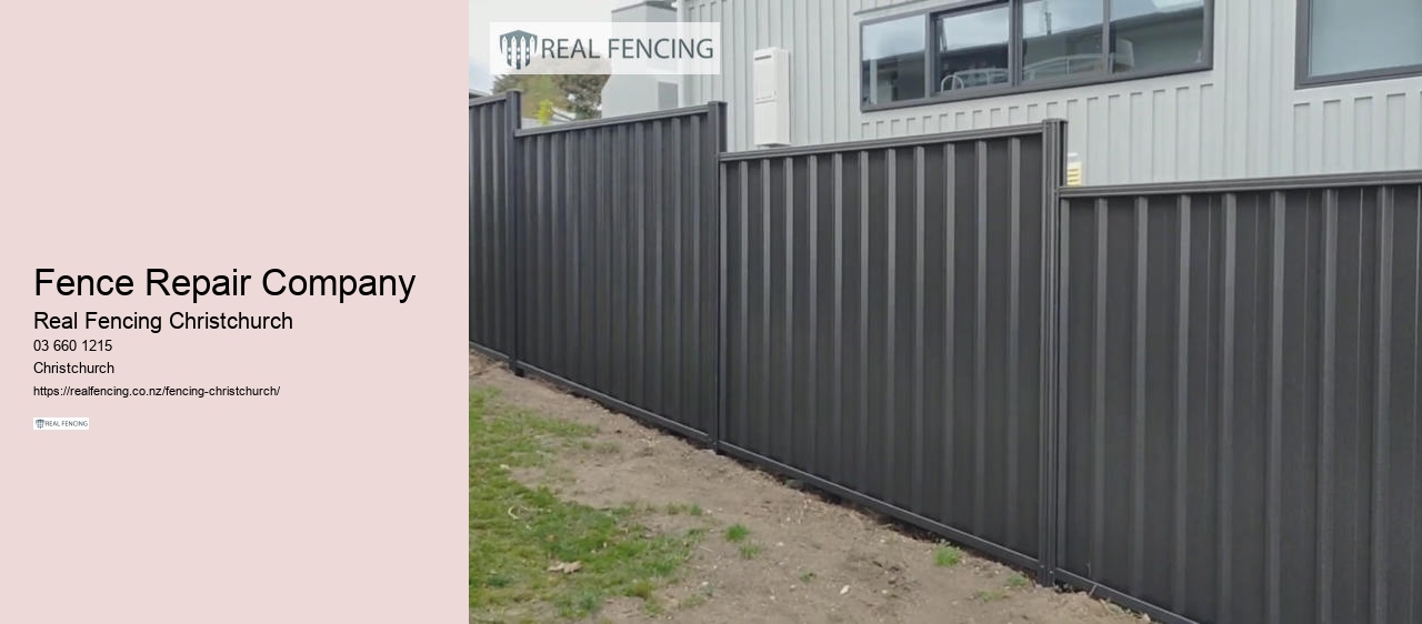 fence repairs chch