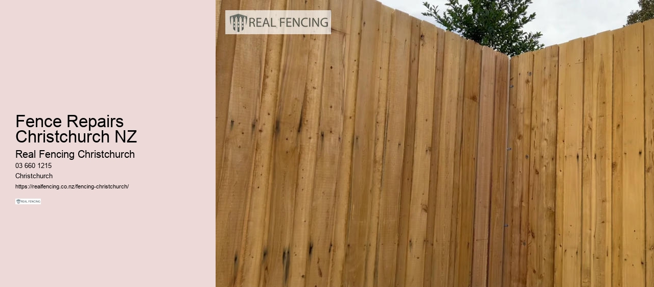 Fence Repairs Christchurch NZ