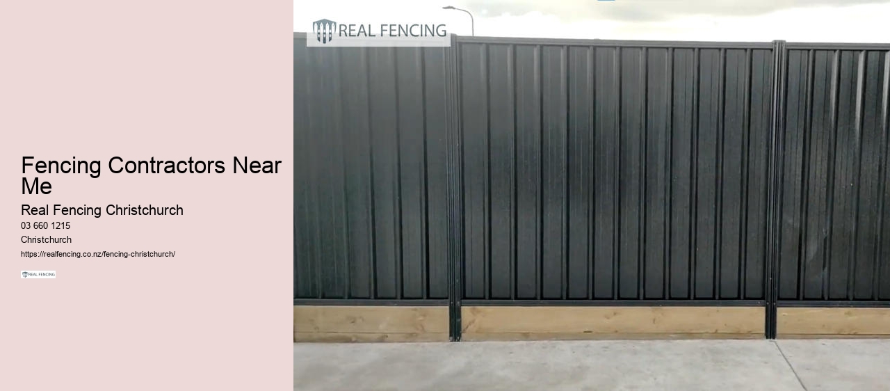 metal fencing chch