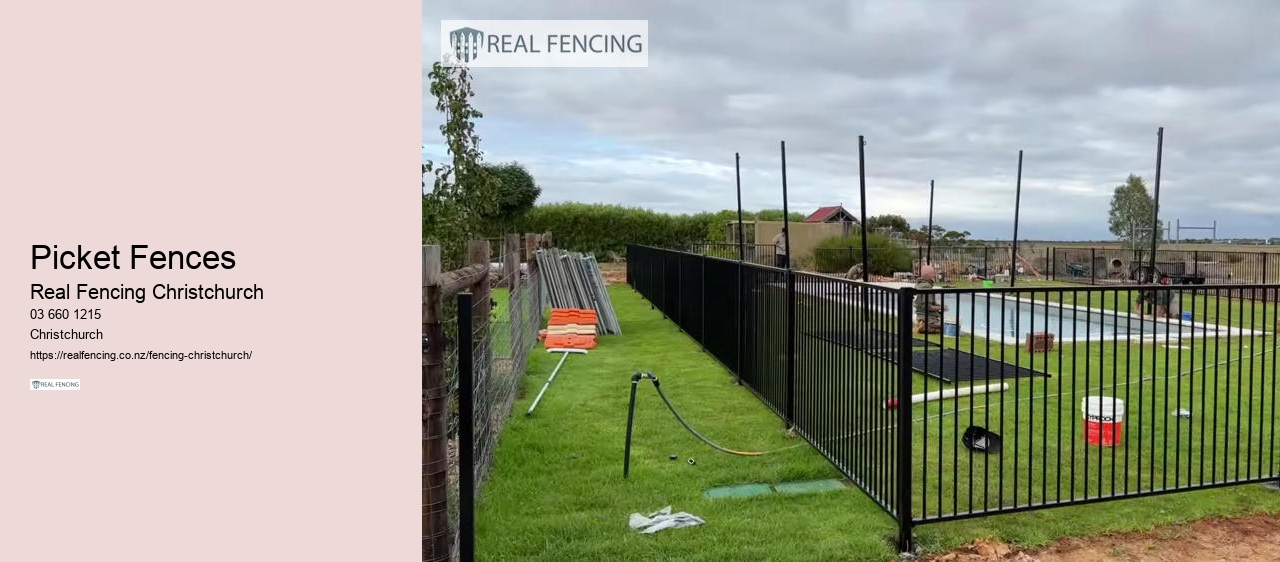 black pvc fence nz