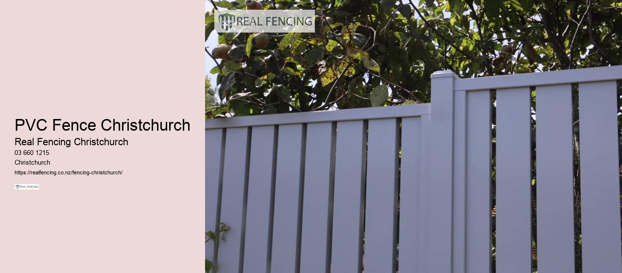 pvc fencing chch