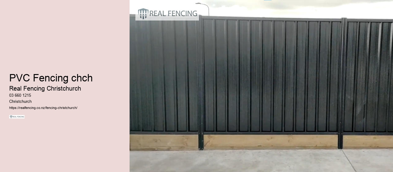 PVC Fencing chch