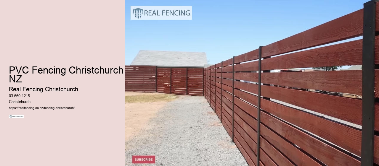 PVC Fencing Christchurch NZ