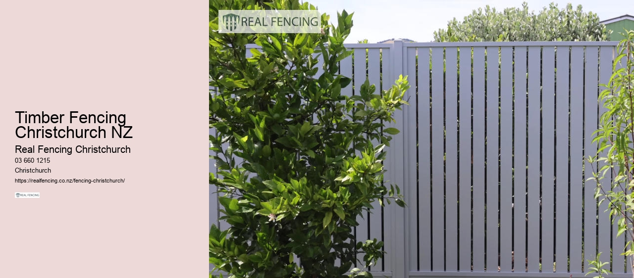 Timber Fencing Christchurch NZ