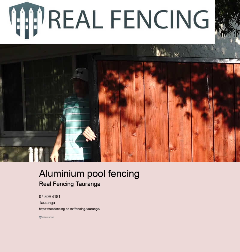 Swimming pool fencing