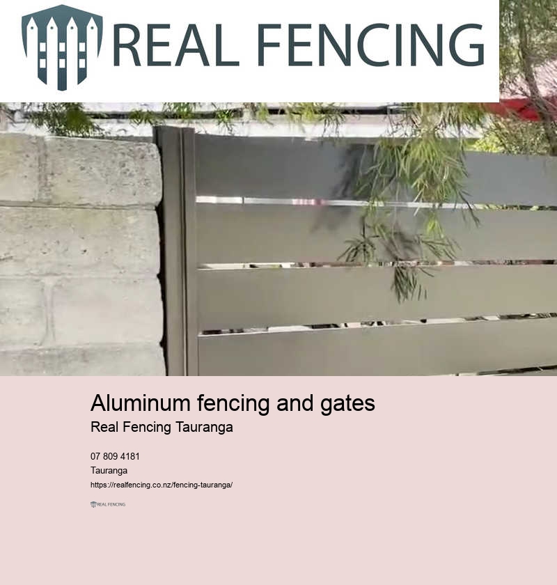 Aluminum fencing and gates