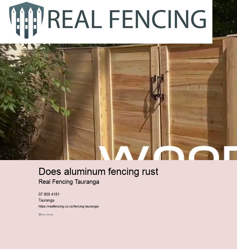 Does aluminum fencing rust