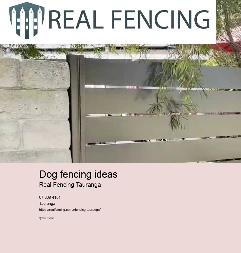 Dog fencing ideas