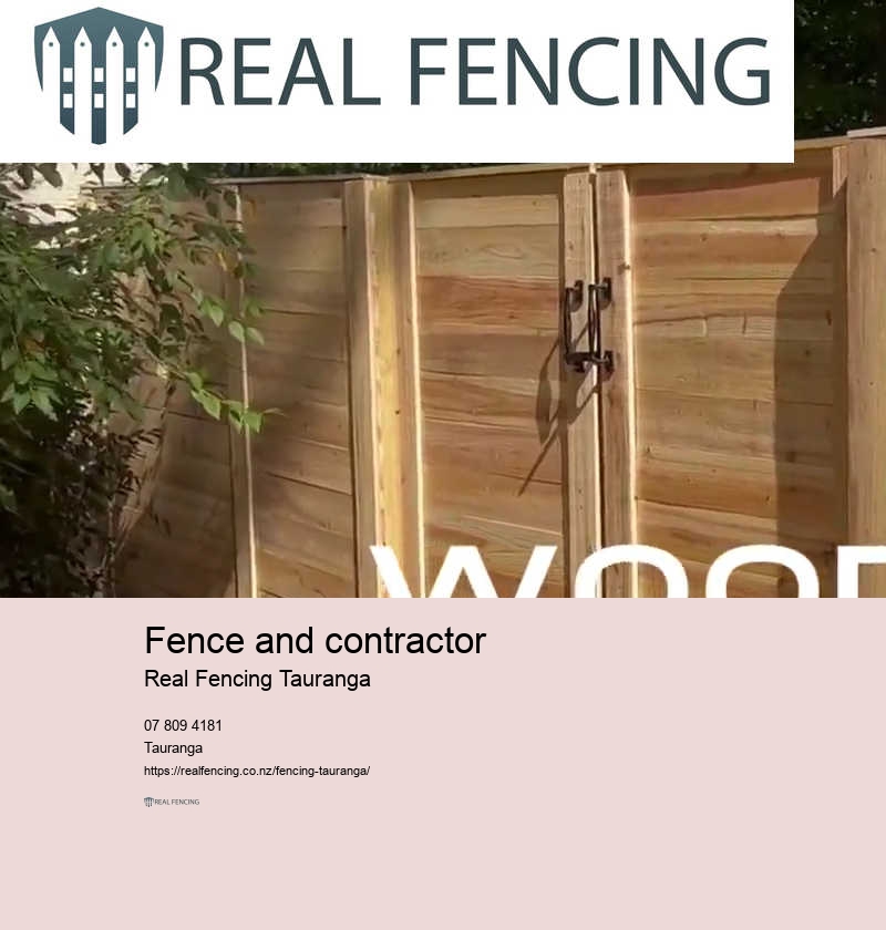 Fence and contractor