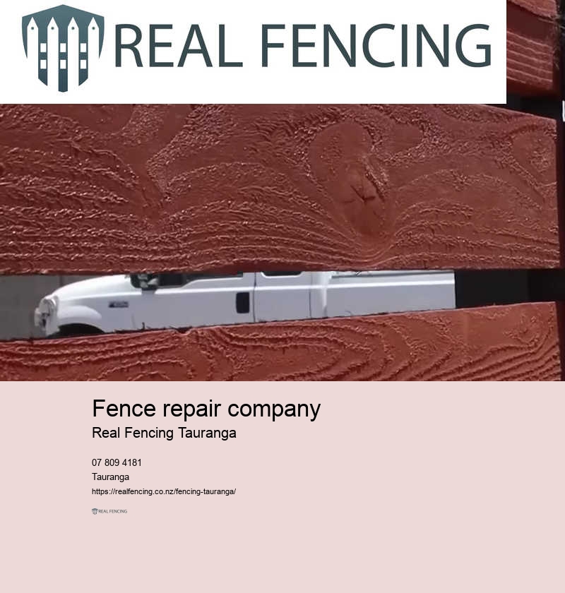 Fence repair estimate