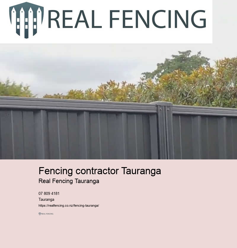 Tauranga fence contractor