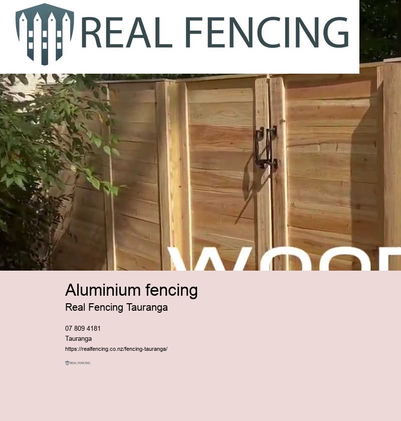 Aluminium fencing