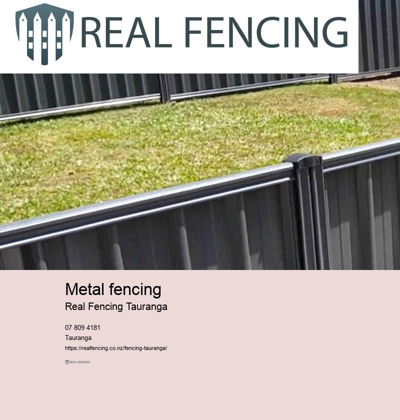 Sheet metal fencing