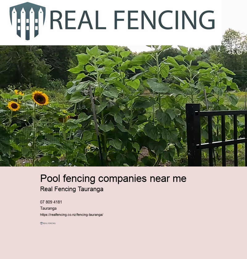 Pool fencing companies near me